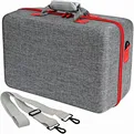 This travel bag is designed for PS5. The elastic band design, used with the trolley case, makes your journey more convenient. This handbag for PS5 is large capacity. It will perfectly hole your device for PS5 console, AC power cord, USB cable.